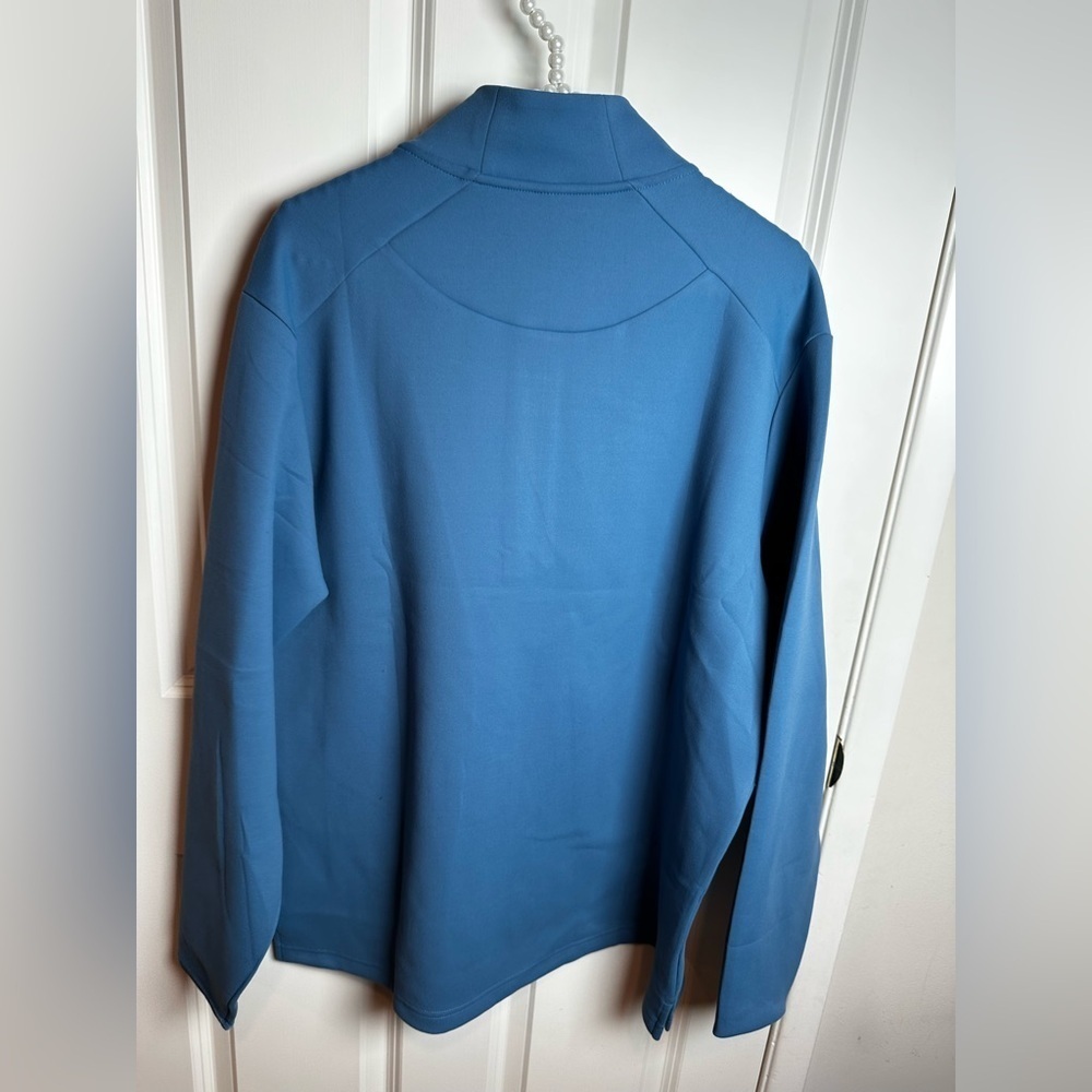 Kirkland Signature Men's Zip Up Sweater in Blue - Picture 8 of 9